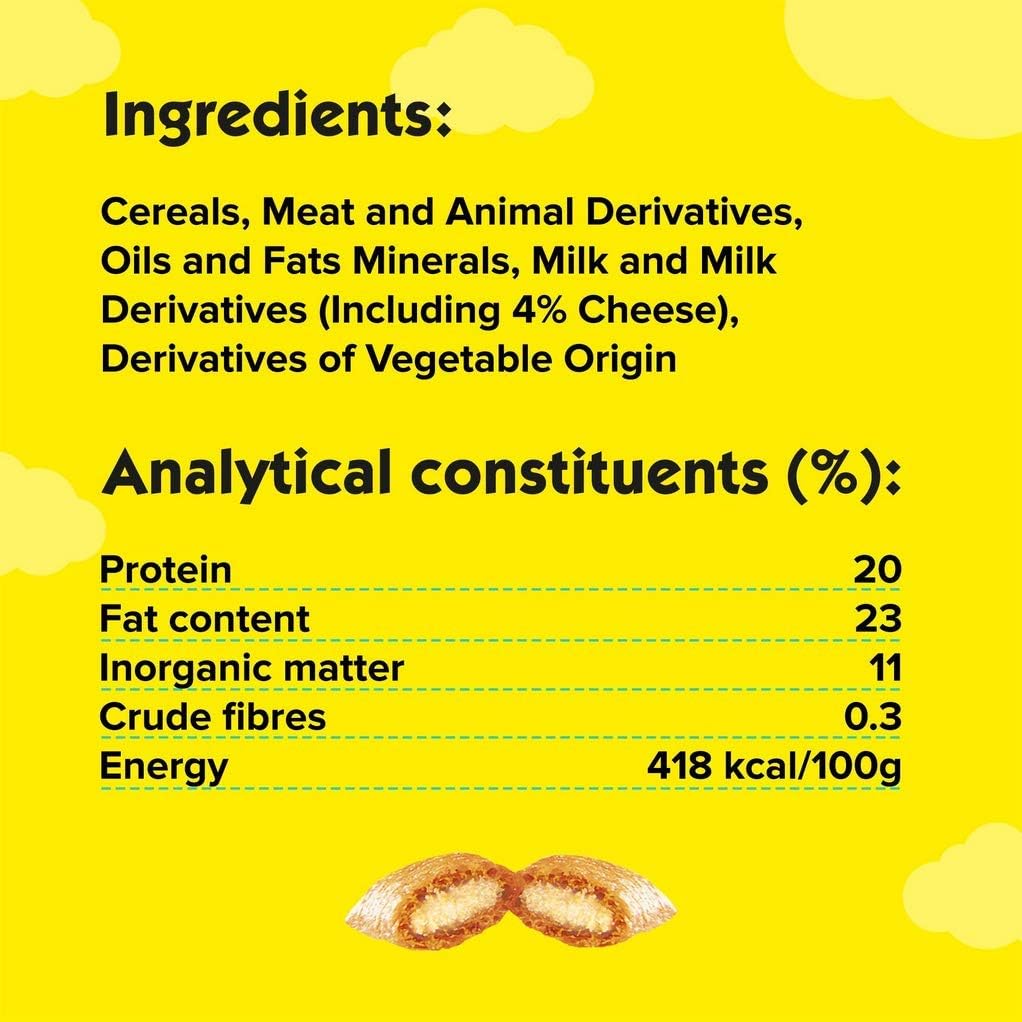 Dreamies Cat Treats Variety Pack, snacks with chicken, salmon flavour and cheese, Pack of 12 (12 x 60 g)