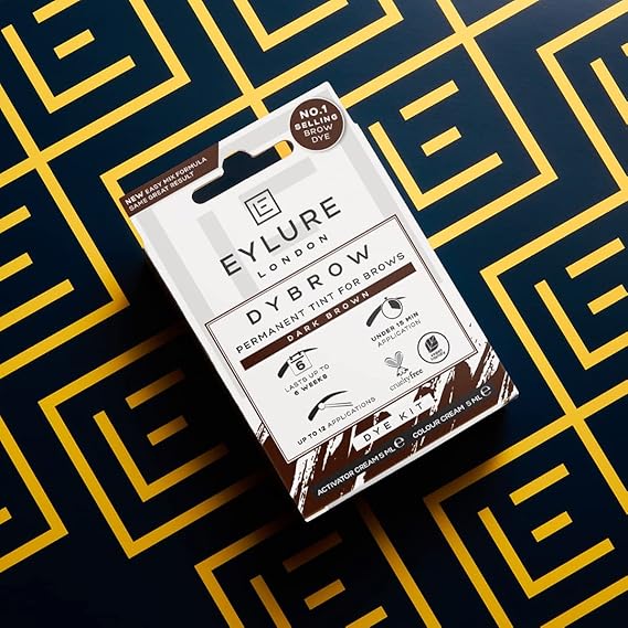 Eylure Dybrow Permanent Tint for Brows Dye Kit Dark Brown