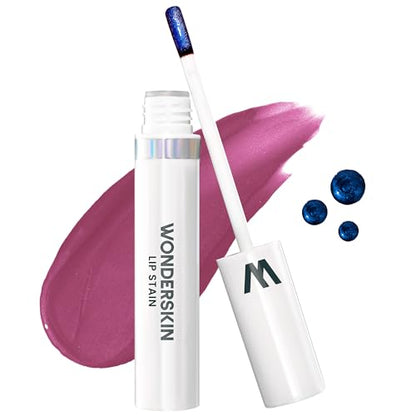 Wonderskin Wonder Blading One Step Lip Stain Masque, Long Lasting Stain & Go Lip Tint Color, Transfer Proof, Matte Finish, Waterproof Formula (Divine Masque)