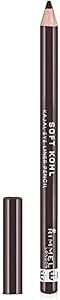 Rimmel Soft Kohl Kajal Professional Eyeliner Pencil, Sable Brown, 1.2g