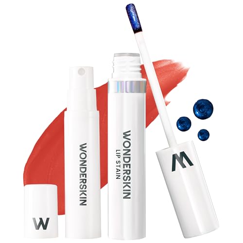 Wonderskin Wonder Blading One Step Lip Stain Masque, Long Lasting Stain & Go Lip Tint Color, Transfer Proof, Matte Finish, Waterproof Formula (Divine Masque)