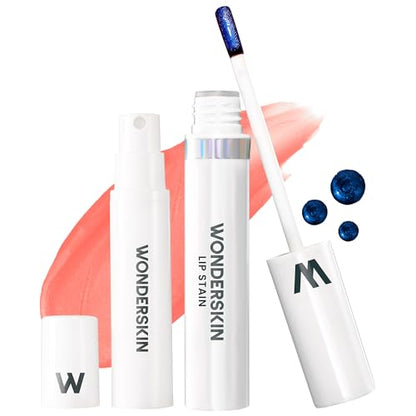 Wonderskin Wonder Blading One Step Lip Stain Masque, Long Lasting Stain & Go Lip Tint Color, Transfer Proof, Matte Finish, Waterproof Formula (Divine Masque)