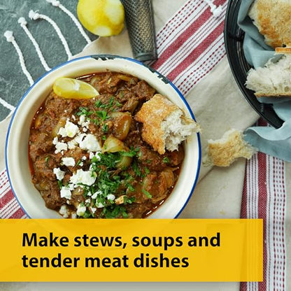 Crock-Pot Slow Cooker | Removable Easy-Clean Ceramic Bowl | 1.8 L Small Slow Cooker (Serves 1-2 People) | Energy Efficient | Black [CSC080]