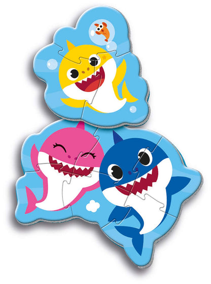 Clementoni 20828, Baby Shark My First Puzzle for Children, 3+6+9+12 Pieces, Ages 2 Years Plus, Multi-coloured, 21 x 7.2 x 26.5 centimetres