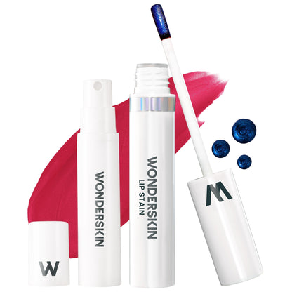 Wonderskin Wonder Blading One Step Lip Stain Masque, Long Lasting Stain & Go Lip Tint Color, Transfer Proof, Matte Finish, Waterproof Formula (Divine Masque)