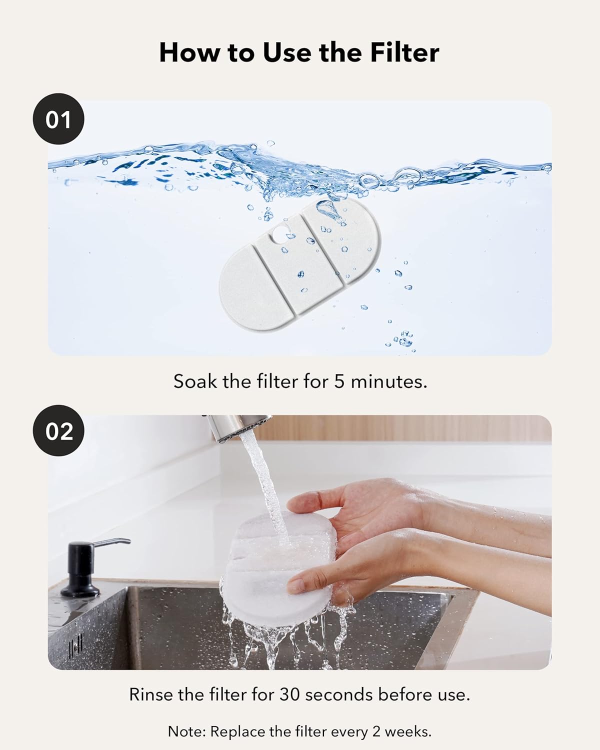 PETLIBRO Ultra Quiet Pet Water Fountain 2.1L, Stainless Steel Top Cat Fountain with Two Flow Modes, BPA-Free Capsule Water Fountain, Visible Water Level with 4 Large Filters